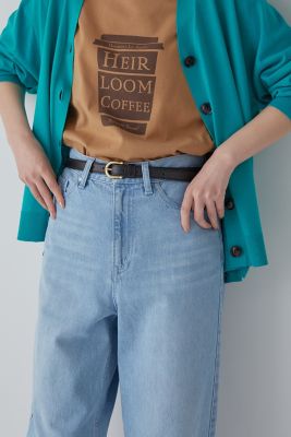 ＜human woman (Women)＞ステッチレザーベルト（０７７３１９４５００）