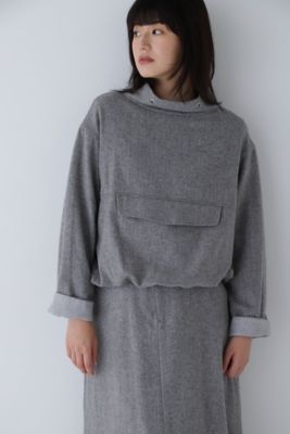 【SALE】human woman (Women)/ヒューマンウーマン ツィードスタンドアノラック(0773210102) グレー トップス【三越伊勢丹/公式】