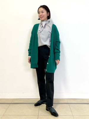 ◆ストライプボウタイブラウス（０７７３２１０１０４）