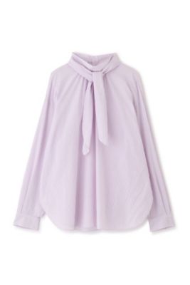 ◆ストライプボウタイブラウス（０７７３２１０１０４）