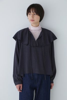 未使用新品 オールドマンズテーラー ハイカウントコットンフリルスリーブブラウス 未使用新品 オールドマンズテーラー ハイカウントコットンフリル