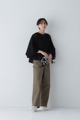 ◇ボリュームスリーブカットワークブラウス