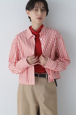 【SALE】human woman (Women)/ヒューマンウーマン ショート丈シャツ(0773210905) オレンジ トップス【三越伊勢丹/公式】