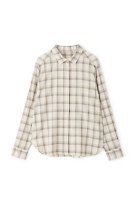 ◇ヘリンボーンチェックシャツ（0773210906） | human woman