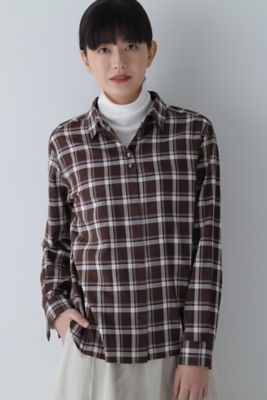 Resurrection WOMENS Checkシャツ RNA-N（アールエヌエーエヌ） ブラウス シャツ B2778 レギュラーカラー