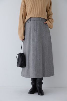 ＜human woman (Women)＞◆ヘリンボーンツィードスカート（０７７３２２０１０１）