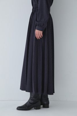 ⭐︎週末お値下げ!【美品】HUMAN WOMAN ドットプリントプリーツスカート ◇ドットプリントプリーツスカート（0773220200） | human