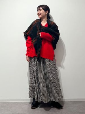 ⭐︎週末お値下げ!【美品】HUMAN WOMAN ドットプリントプリーツスカート ◇ドットプリントプリーツスカート（0773220200） | human