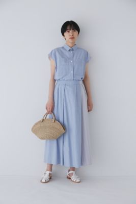 ◇バイカラーストライプスカート（0773220701