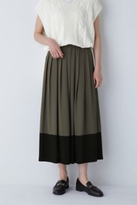 ＜human woman (Women)＞◆バイカラープリーツスカート（０７７３２２０８０３）