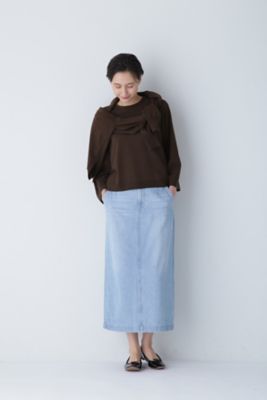 ◆ストレートデニムスカート（０７７３２２０８０５）