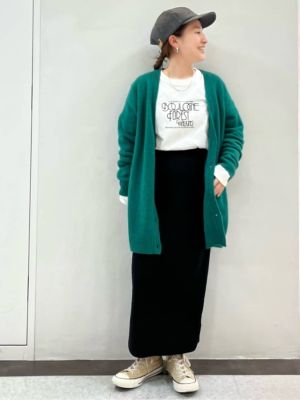 ◆リブニットタイトスカート（０７７３２２７１０１）