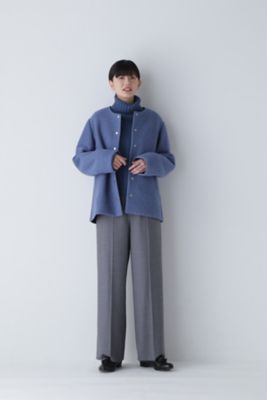 ◇センタープレスセミワイドパンツ（0773230001