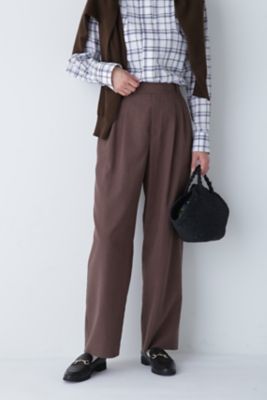 ＜human woman (Women)＞◆タックセミワイドパンツ（０７７３２３０８０２）