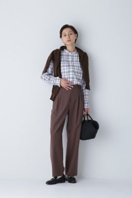 ◆タックセミワイドパンツ（０７７３２３０８０２）