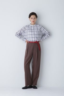 ◆タックセミワイドパンツ（０７７３２３０８０２）