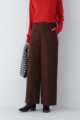 【SALE】human woman (Women)/ヒューマンウーマン ストレッチエアリードットコートパンツ(0773230900) ブラウン パンツ・ズボン【三越伊勢丹/公式】