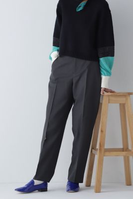 ＜human woman (Women)＞◆ウール調合繊ツイルパンツ（０７７３２３０９０５）