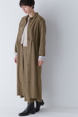 ＜human woman (Women)＞◆セミ梳毛ツイルワンピース（０７７３２４０００２）