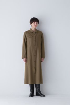 ◆セミ梳毛ツイルワンピース（０７７３２４０００２）