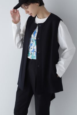 ◇平二重織ジレ（0773250902） | human woman (Women