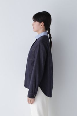 ノーカラーデニムジャケット（0773255004） | human