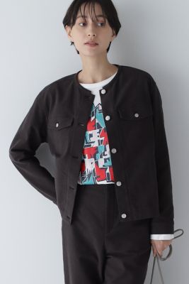 ＜human woman (Women)＞◆ストレッチエアリードットコートブルゾン（０７７３２５５９０２）