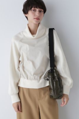 【SALE】human woman (Women)/ヒューマンウーマン 異素材プルオーバー(0773260004) ホワイト トップス【三越伊勢丹/公式】