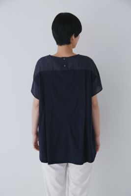 ◇異素材コンビギャザートップス（0773260701