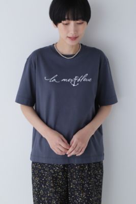 ＜三越伊勢丹/公式＞ human woman (Women)/ヒューマンウーマン マリンロゴTシャツ グレー トップス【三越伊勢丹/公式】