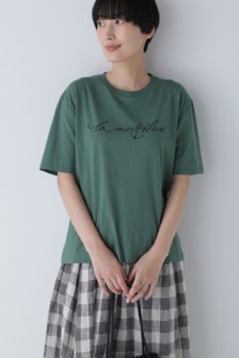  マリンロゴTシャツ グリーン トップス