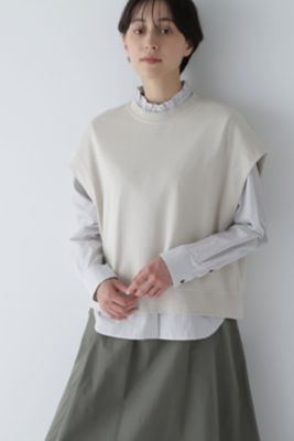 ＜human woman (Women)＞◆ミニ裏毛ノースリーブ（０７７３２６０９０１）