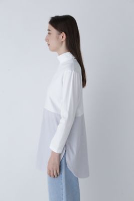 【ほぼ未使用】サカイバックプリーツ★ドッキング⭐︎ベージュ タートルネックサイズ1 OTONA トップス ニット レディース アイボリー タートルネック