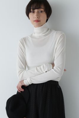 ＜human woman (Women)＞◆シアータートルカットソー（０７７３２６０９１１）