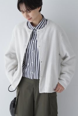 ＜human woman (Women)＞さざ波起毛パイルブルゾン（０７７３２６９９００）