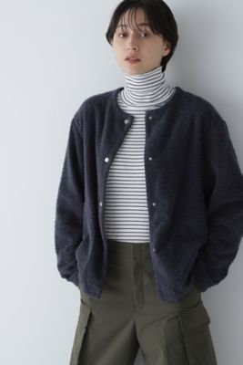 drawer シルクコットンファーブルゾン Lサイズ】feerique バルーンシルエットブルゾン｜BIGI online