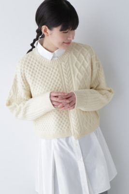 ＜human woman (Women)＞◆ハミルトンウールケーブルニット（０７７３２７０００４）