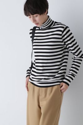 ＜human woman (Women)＞◆ボーダータートルニット（０７７３２７０００６）