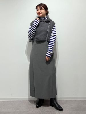 ◇ボーダータートルニット（0773270006） | human woman