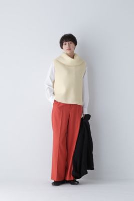 ◇ホールガーメント片畦ニットベスト（0773270014） | human