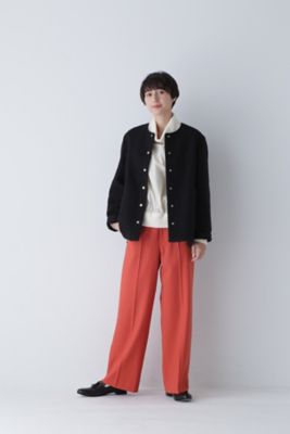 ◆ホールガーメント片畦ニットベスト（０７７３２７００１４）