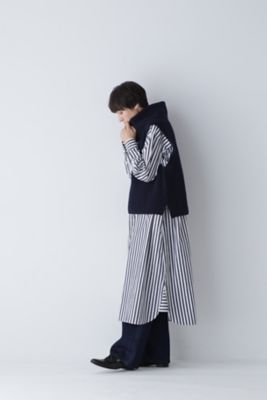 ◆ホールガーメント片畦ニットベスト（０７７３２７００１４）