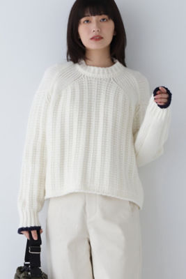＜human woman (Women)＞◆ローゲージマリンニット（０７７３２７０１０５）