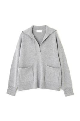 ◇衿付ニットトップス（0773270207） | human woman (Women