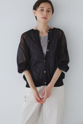 ＜human woman (Women)＞◆シアーニットブルゾン（０７７３２７０７００）