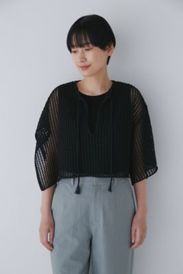 human woman / ヒューマンウーマン ◆アシンメトリースリーブポンチョ human woman アシンメトリースリーブポンチョ ブラック