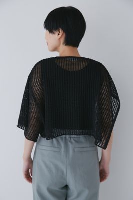 human woman / ヒューマンウーマン ◆アシンメトリースリーブポンチョ human woman アシンメトリースリーブポンチョ ブラック