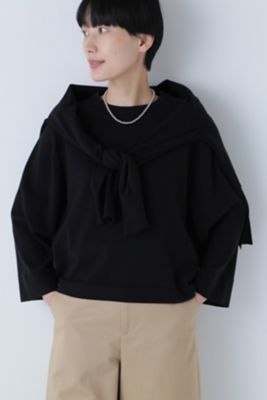 ＜human woman (Women)＞◆コットンポリエステルキュプラニットプルオーバー（０７７３２７０８００）