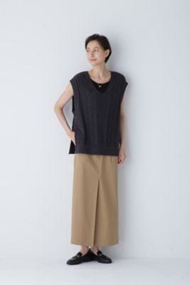 ◆ケーブル編みニットベスト（０７７３２７０８０６）
