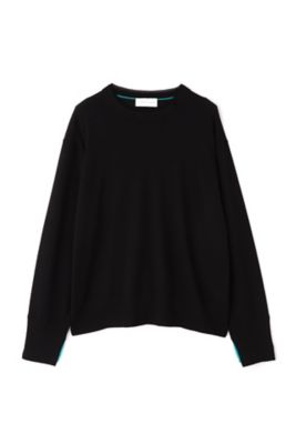 ◆二重襟袖プルオーバーニット（０７７３２７０９０２）